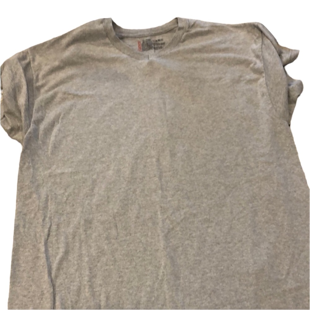 Size XL urban outfitters and size large gray hanes tshirt